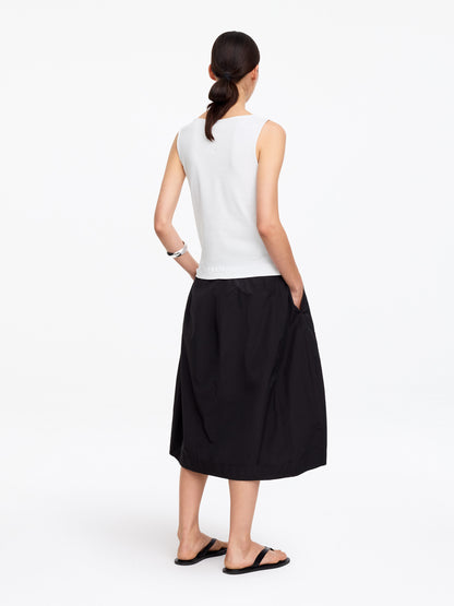 Boat Neck Tank Top - White - Image 3