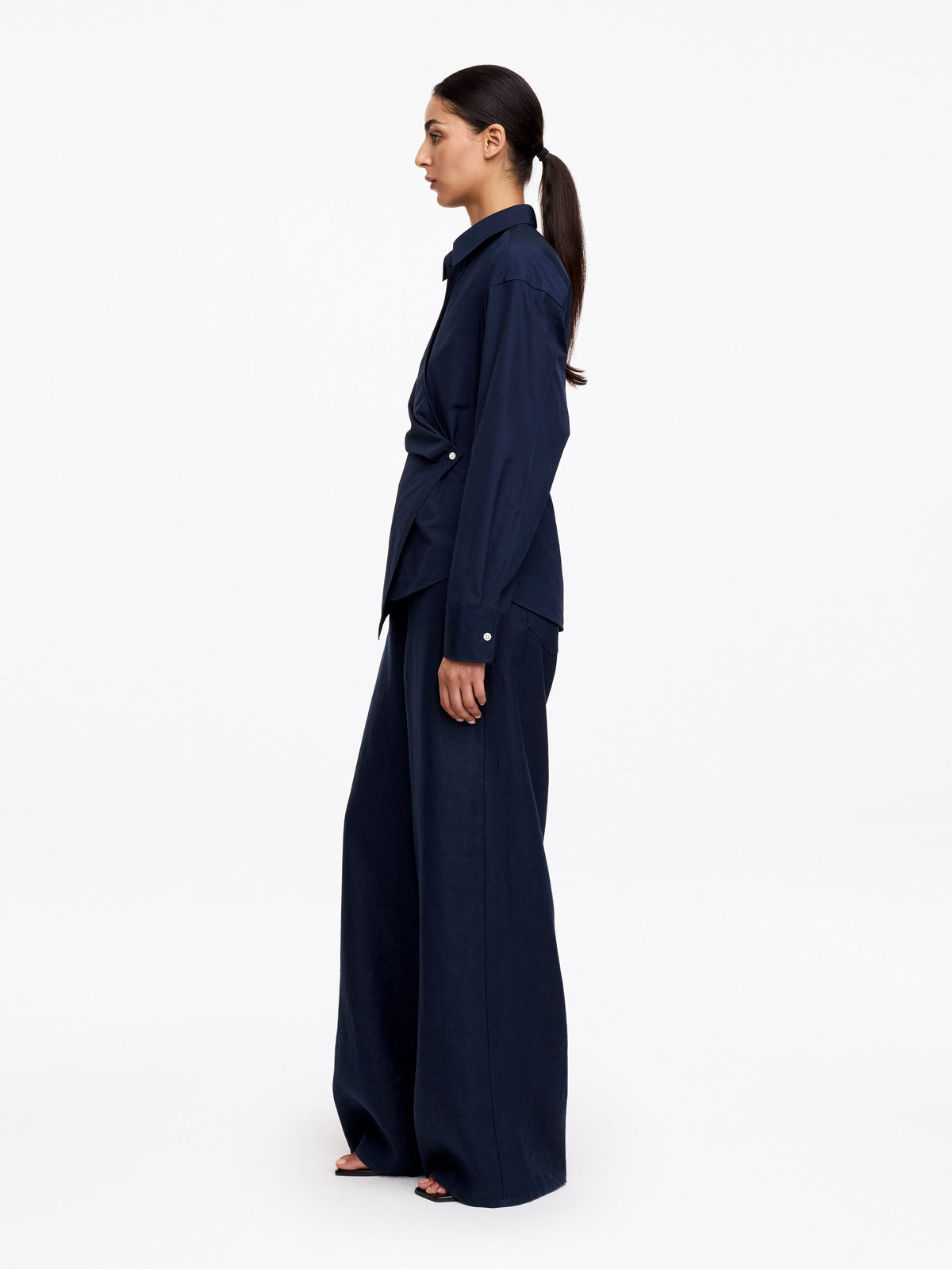 Wrap Shirt - Blue - Image 4