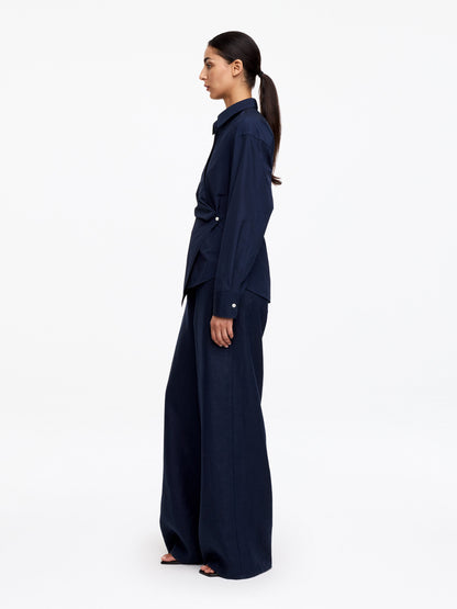 Wrap Shirt - Blue - Image 4