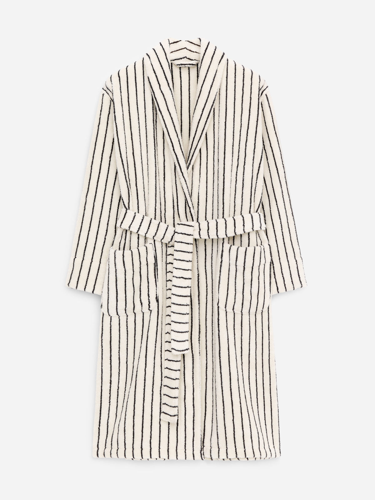 Unisex Cotton Terry Bathrobe - White - Image 9