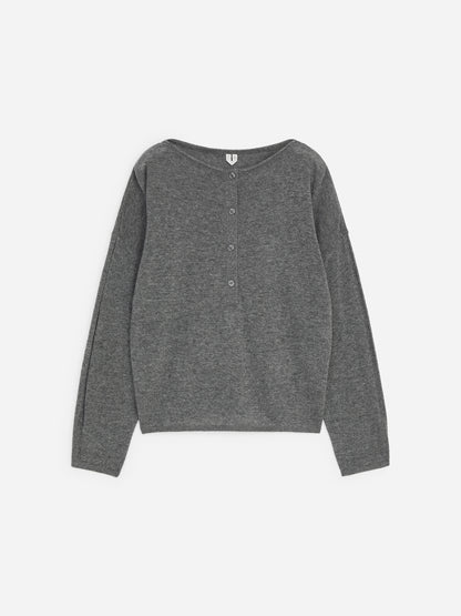 Pure Cashmere Boat-Neck Jumper - Grey - Image 5
