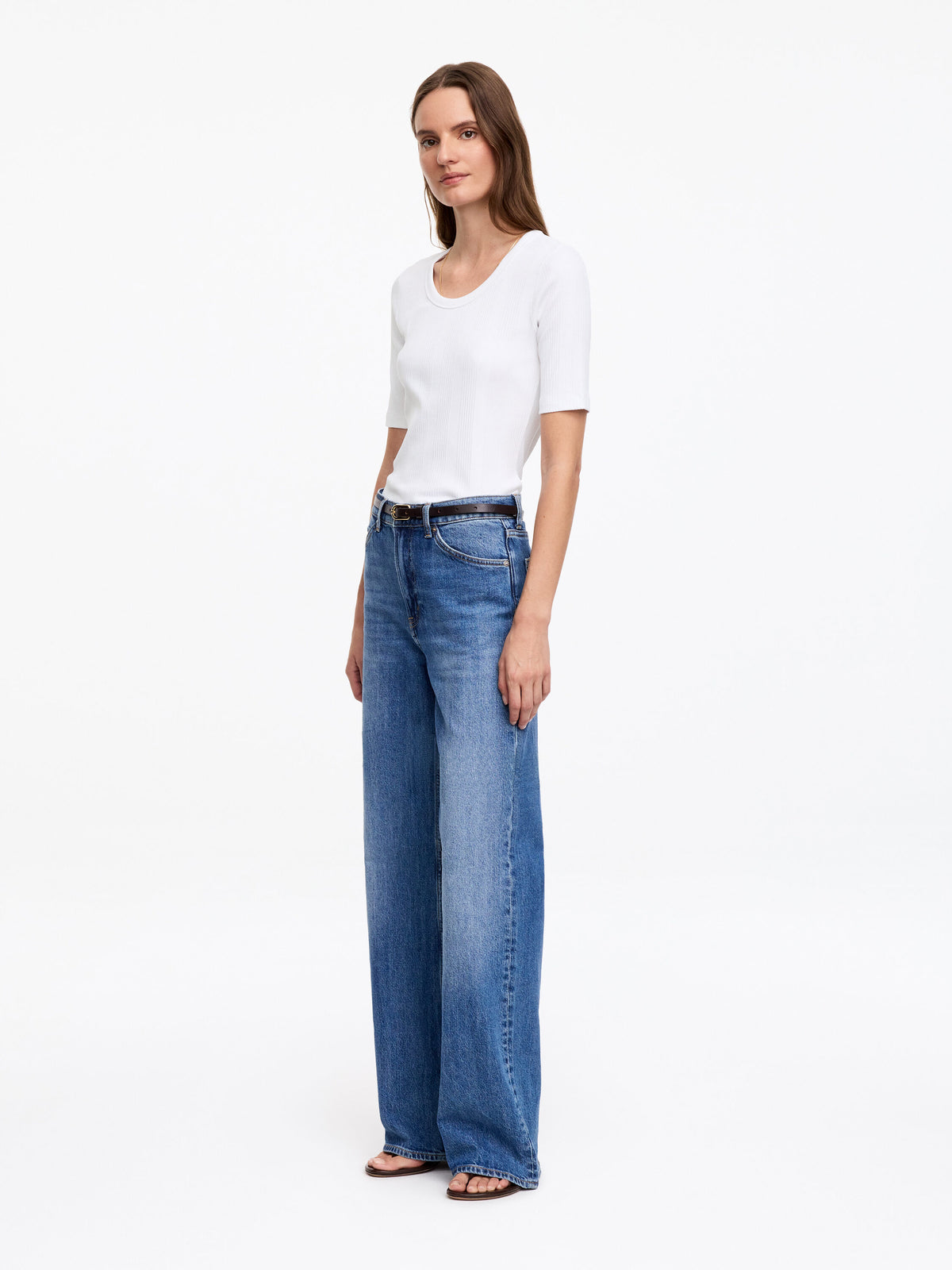 Rib T-shirt - White - Image 2