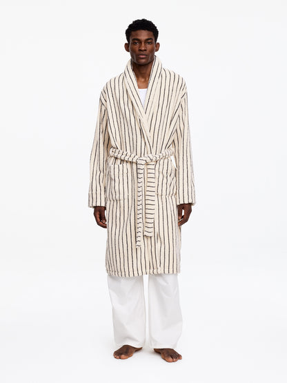 Unisex Cotton Terry Bathrobe - White