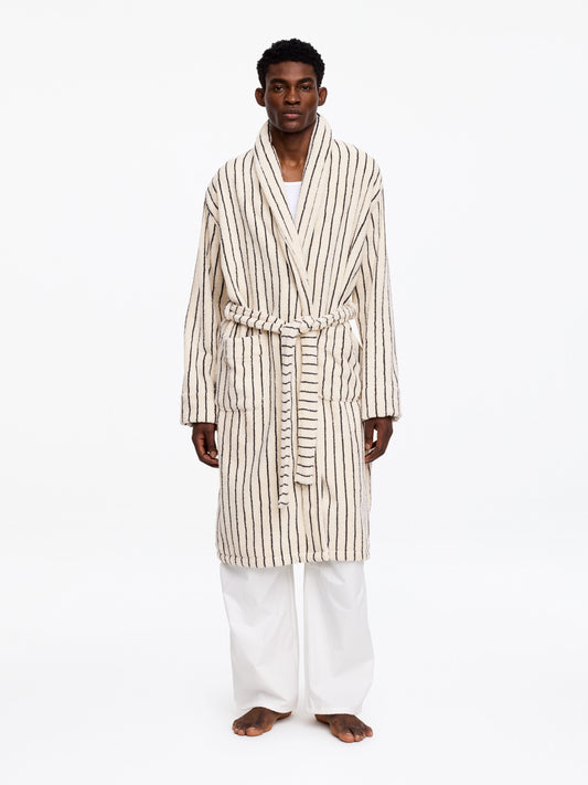 Unisex Cotton Terry Bathrobe - White