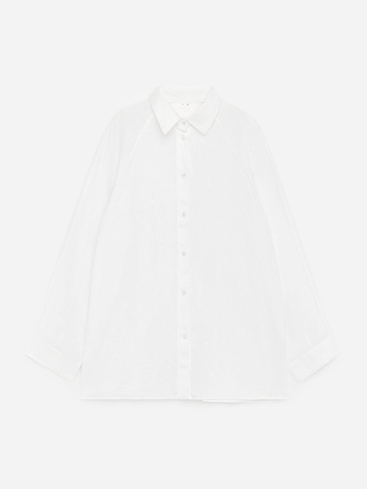 Relaxed Linen Shirt - White - Image 5