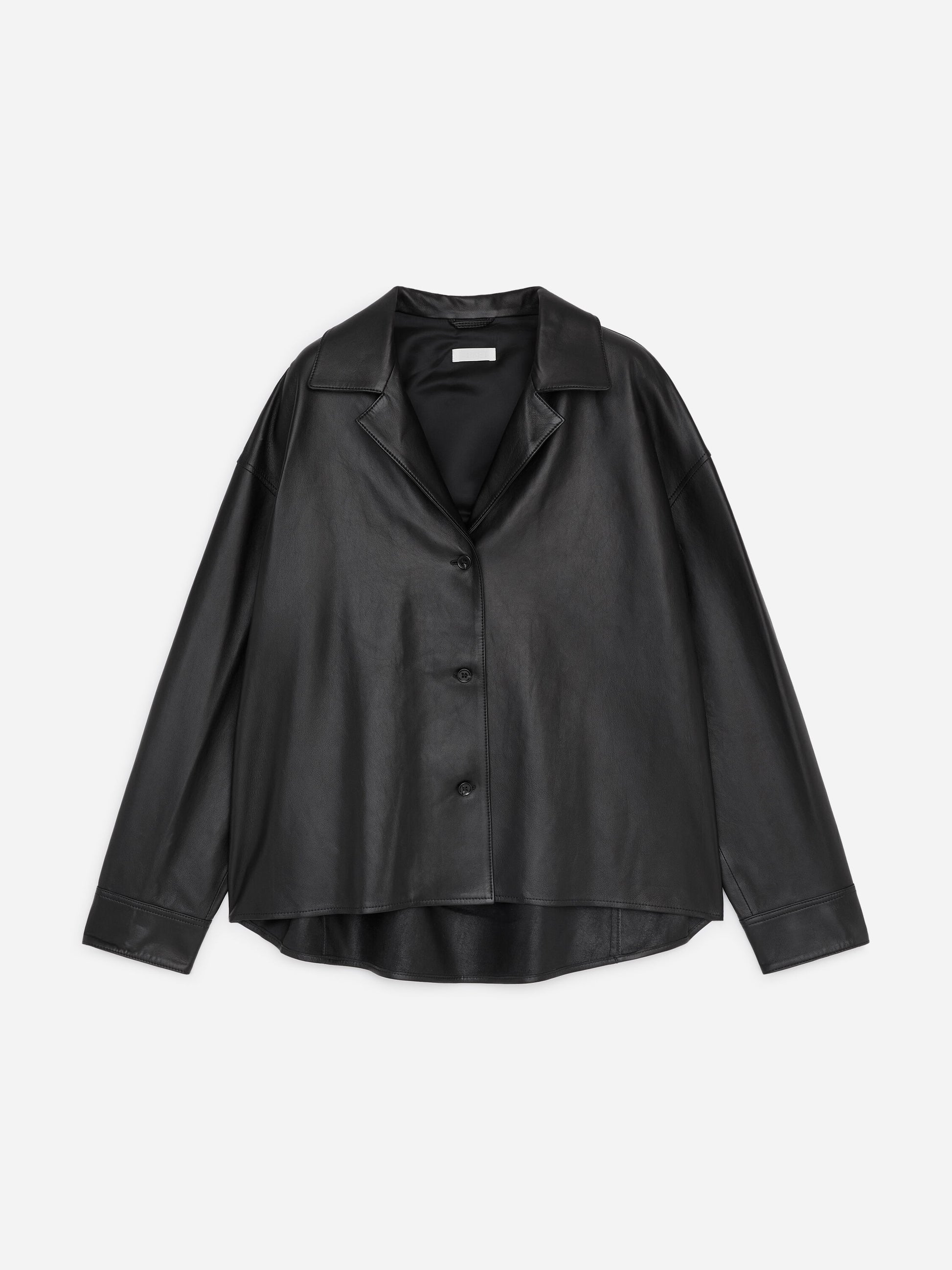 Leather Shirt - Black - Image 5