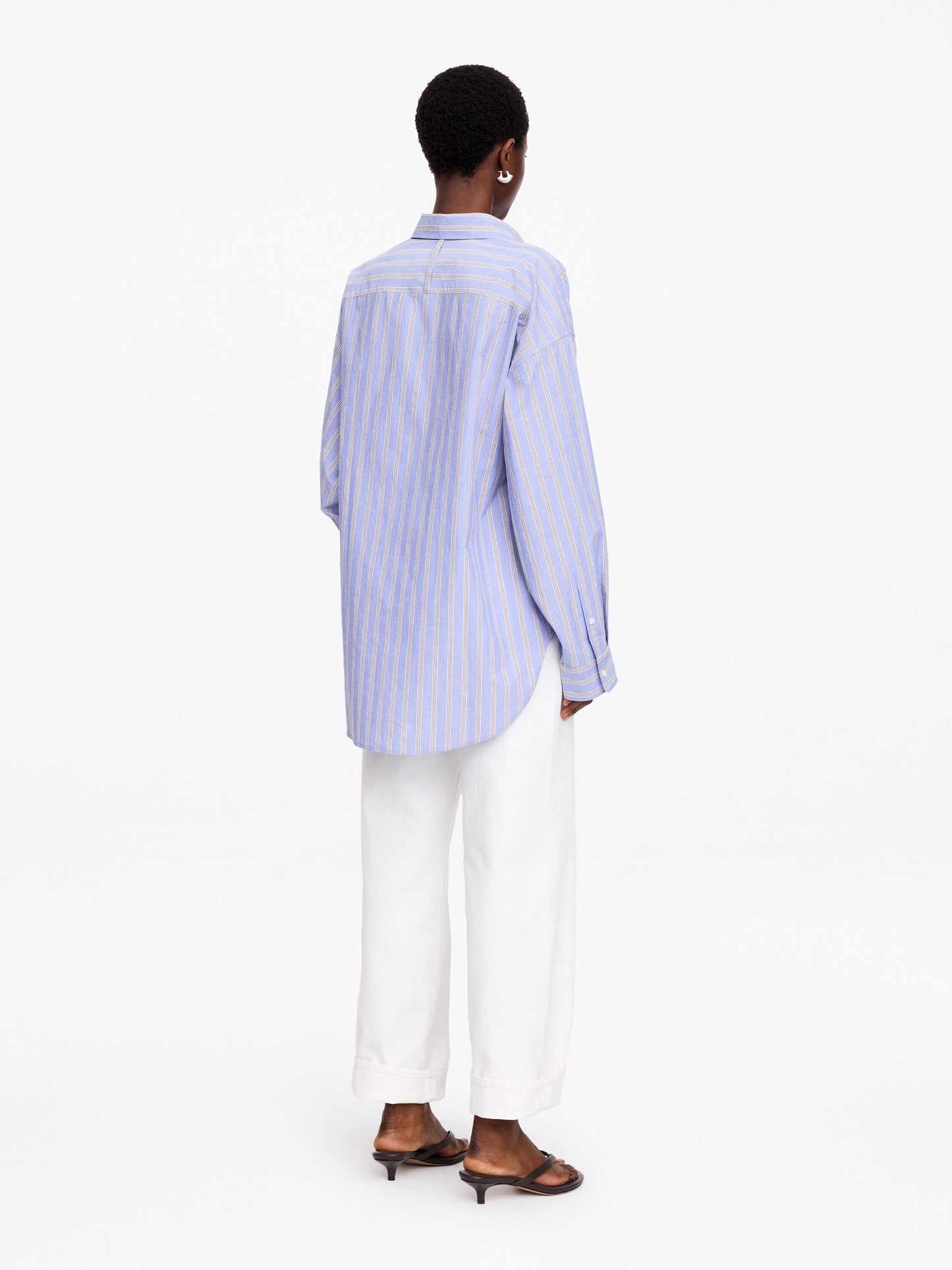 Oversized Batwing Shirt - Blue - Image 3
