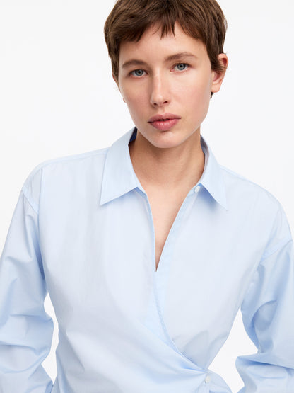 Wrap Shirt - Blue - Image 5