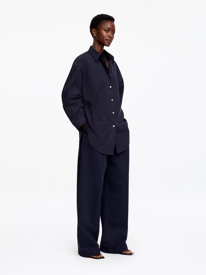 Batwing-Sleeve Shirt - Blue - Image 2