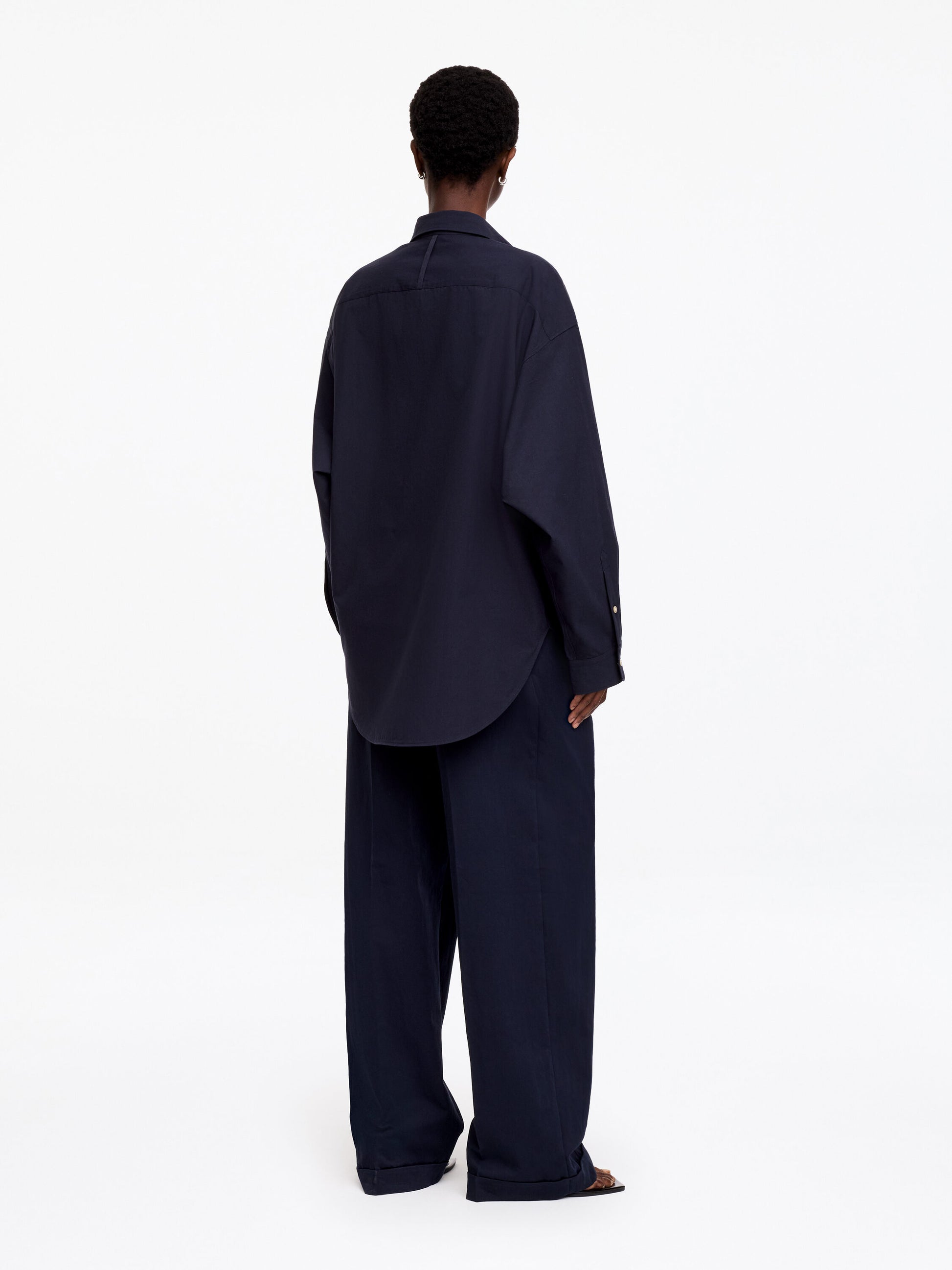 Batwing-Sleeve Shirt - Blue - Image 3