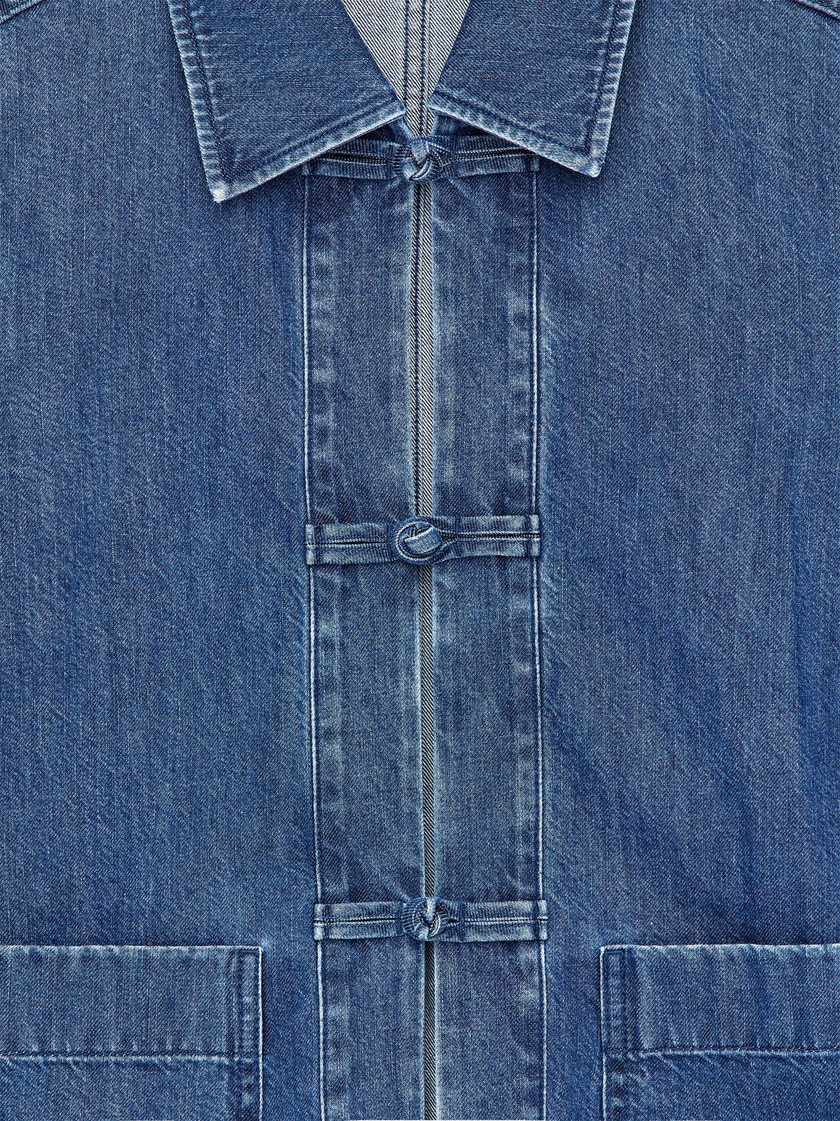 Denim Twill Shirt - Blue - Image 6