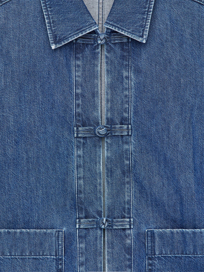 Denim Twill Shirt - Blue - Image 6