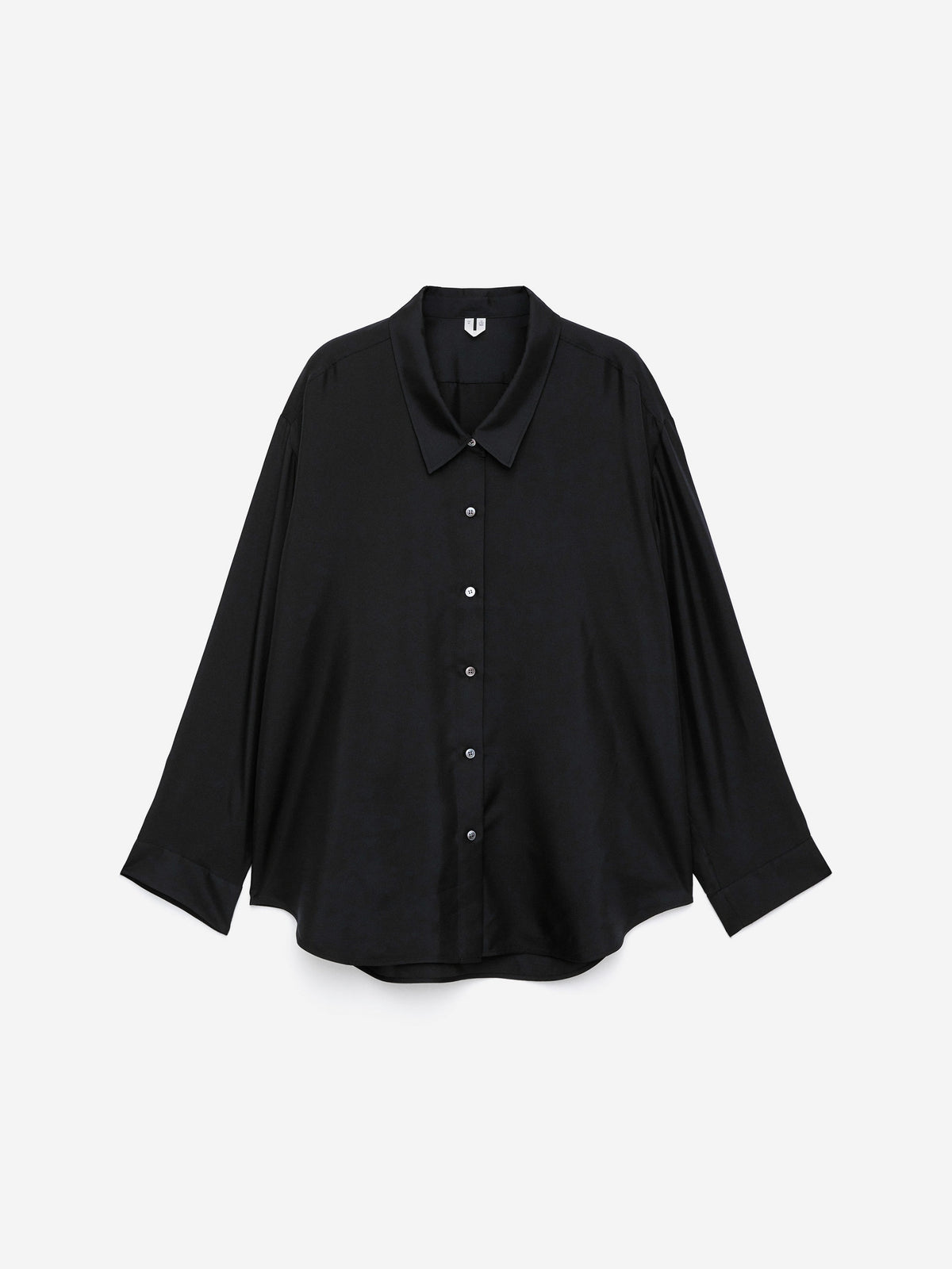 Silk Twill Shirt - Black