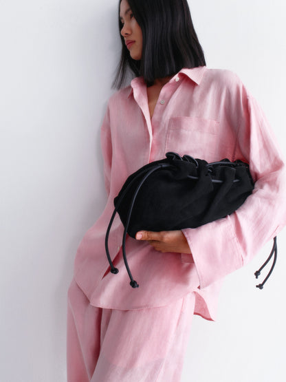 Linen Shirt - Pink - Image 8