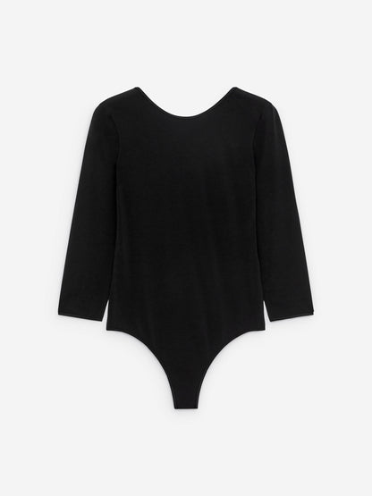 Long-Sleeve Bodysuit - Black