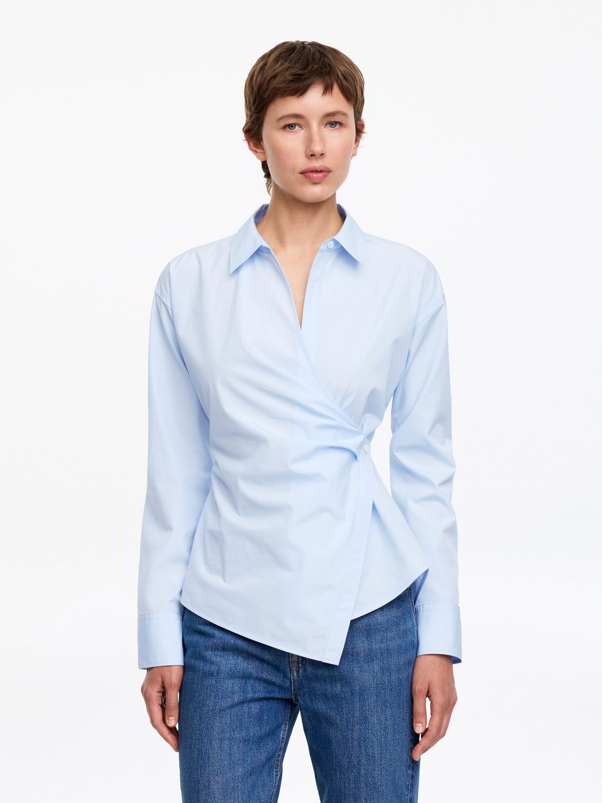 Wrap Shirt - Blue