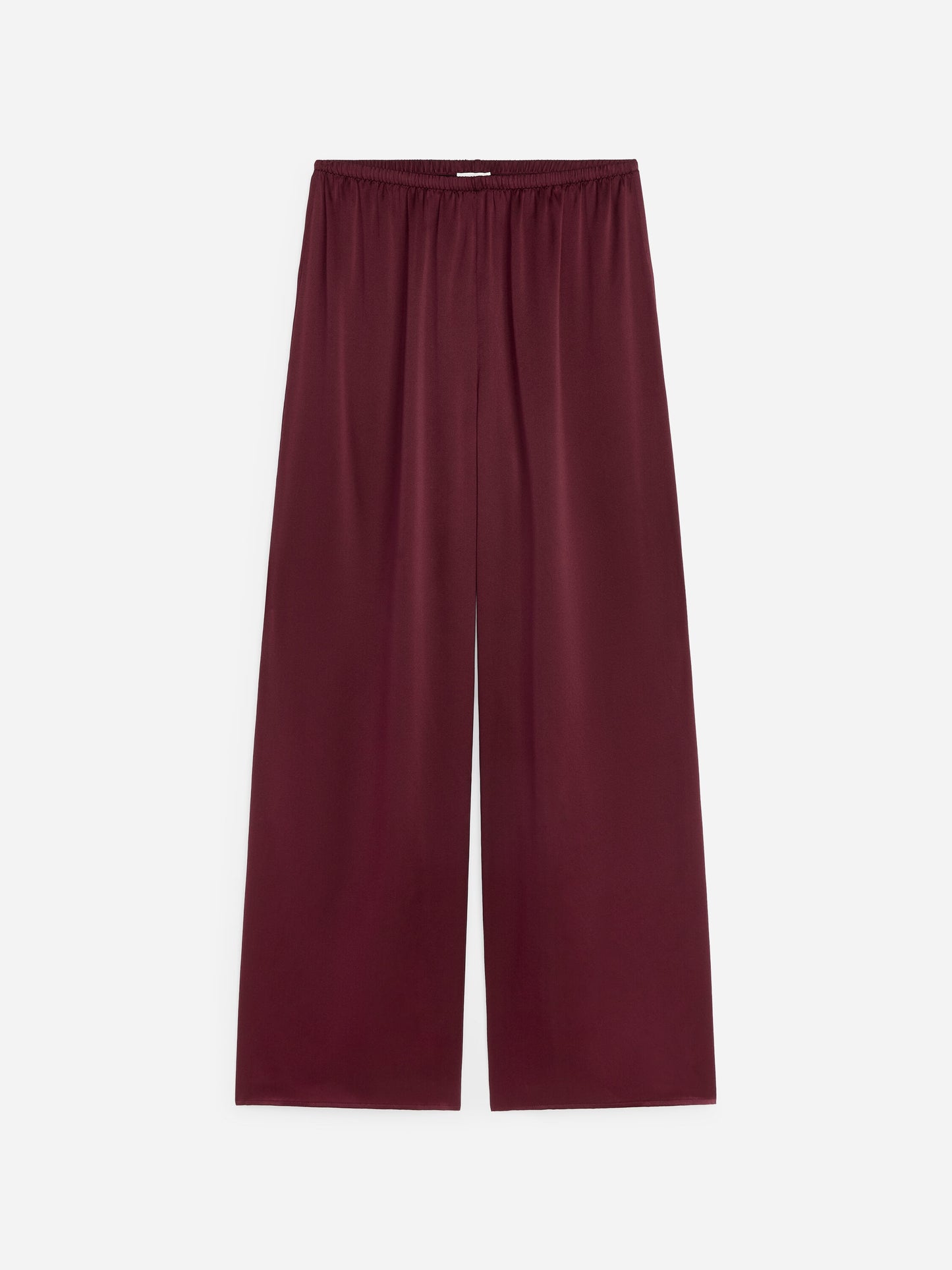 Silk Satin Trousers - Red - Image 5