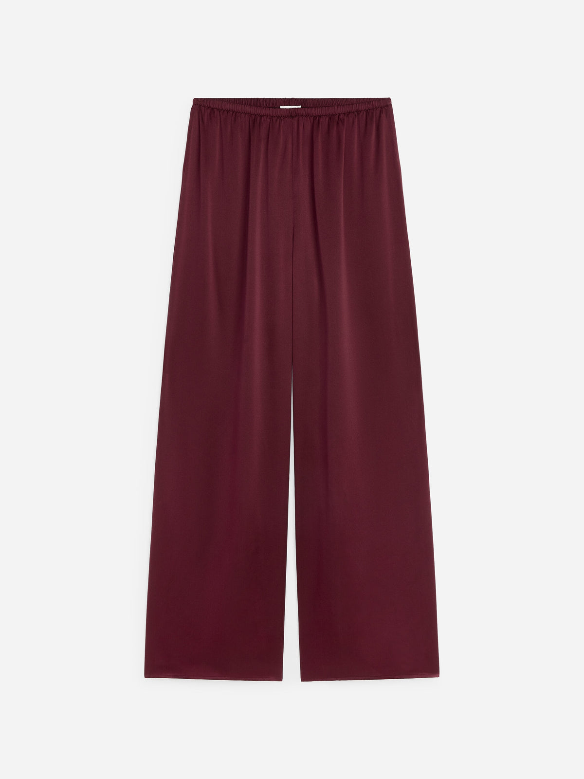 Silk Satin Trousers - Red - Image 5