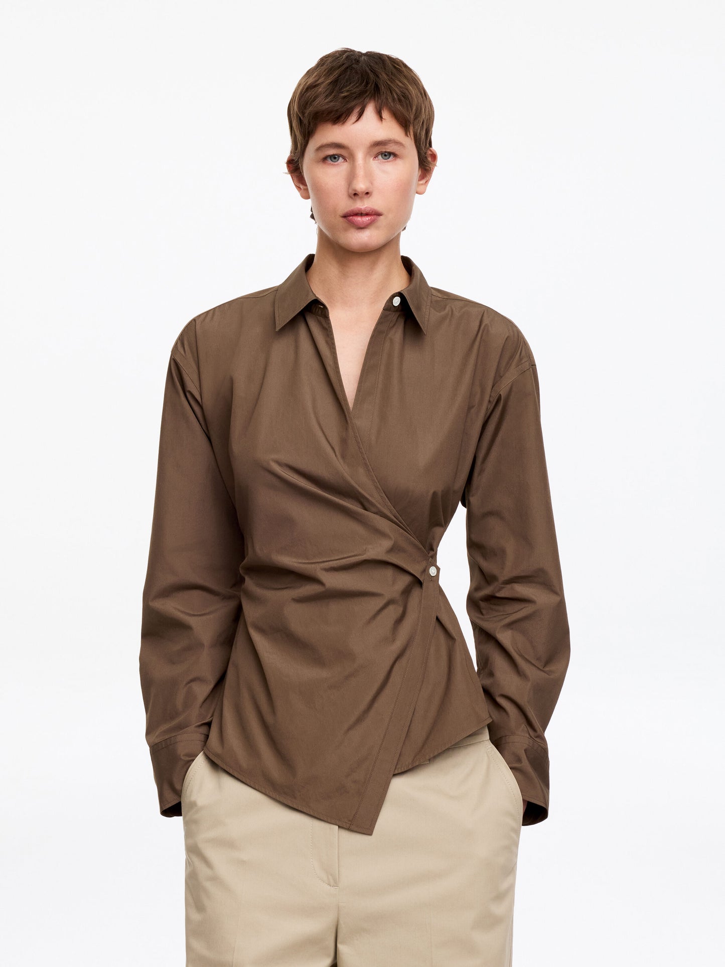 Wrap Shirt - Beige