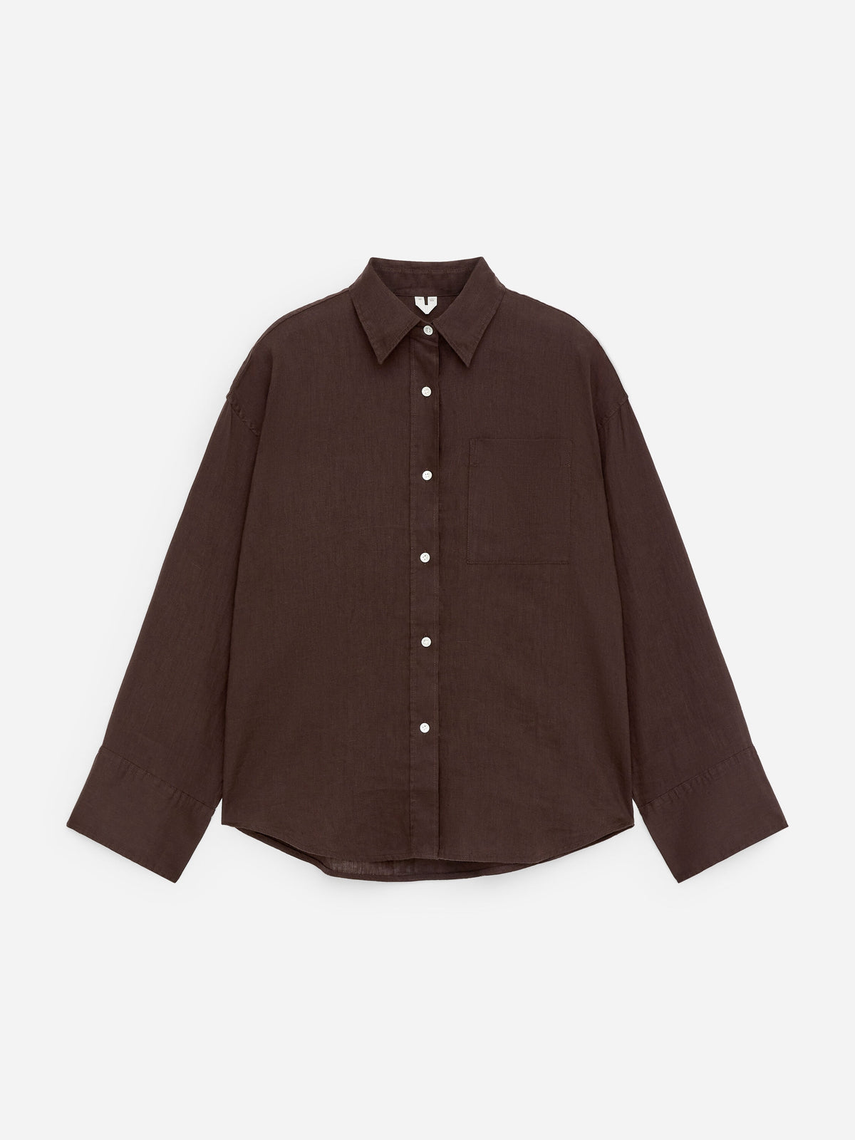 Linen Shirt - Brown - Image 10