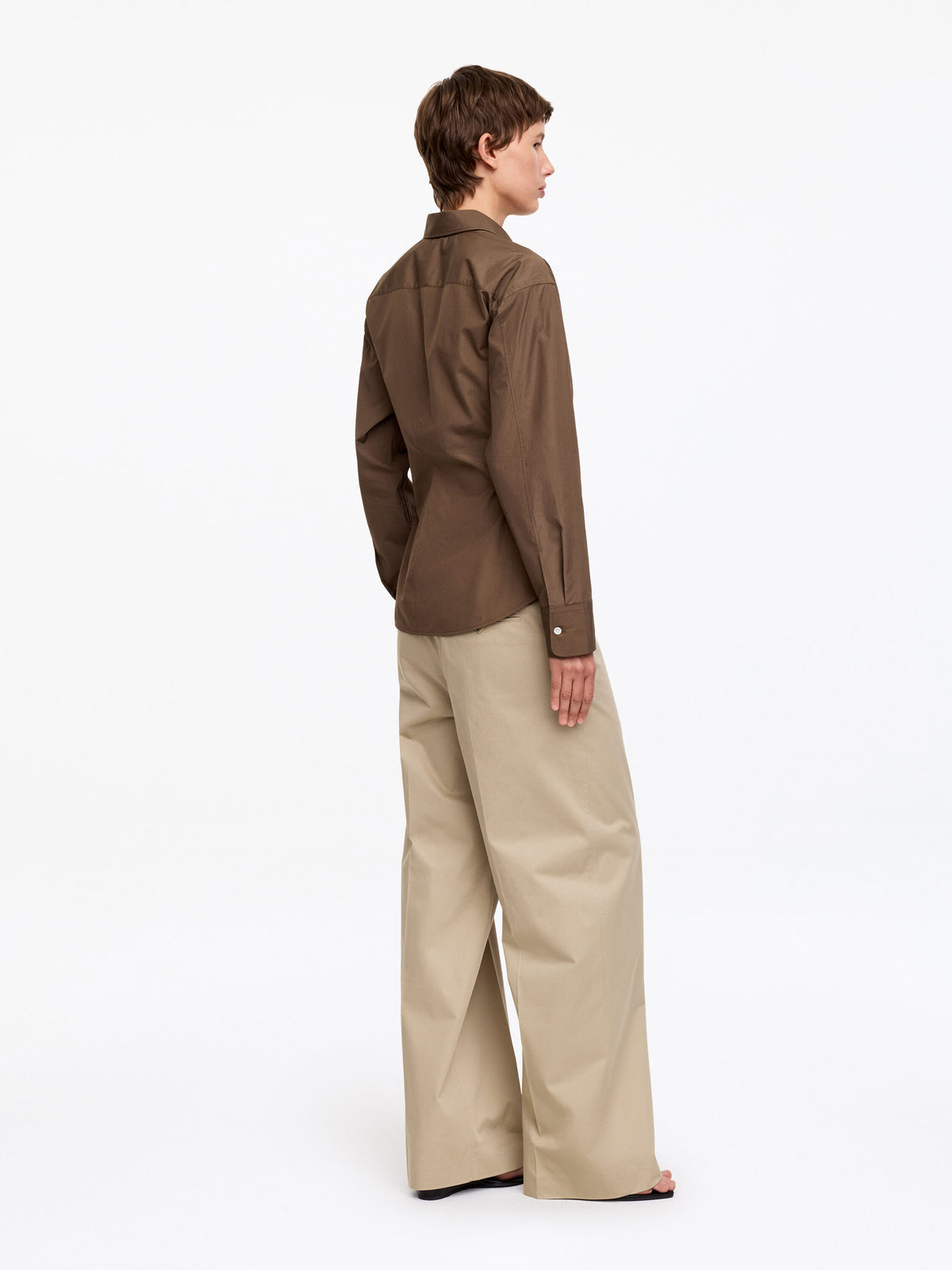 Wrap Shirt - Beige - Image 3