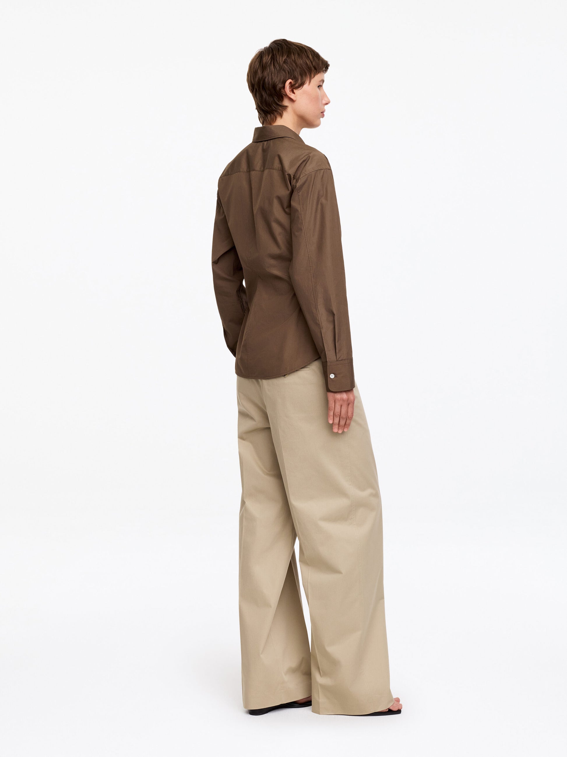 Wrap Shirt - Beige - Image 3