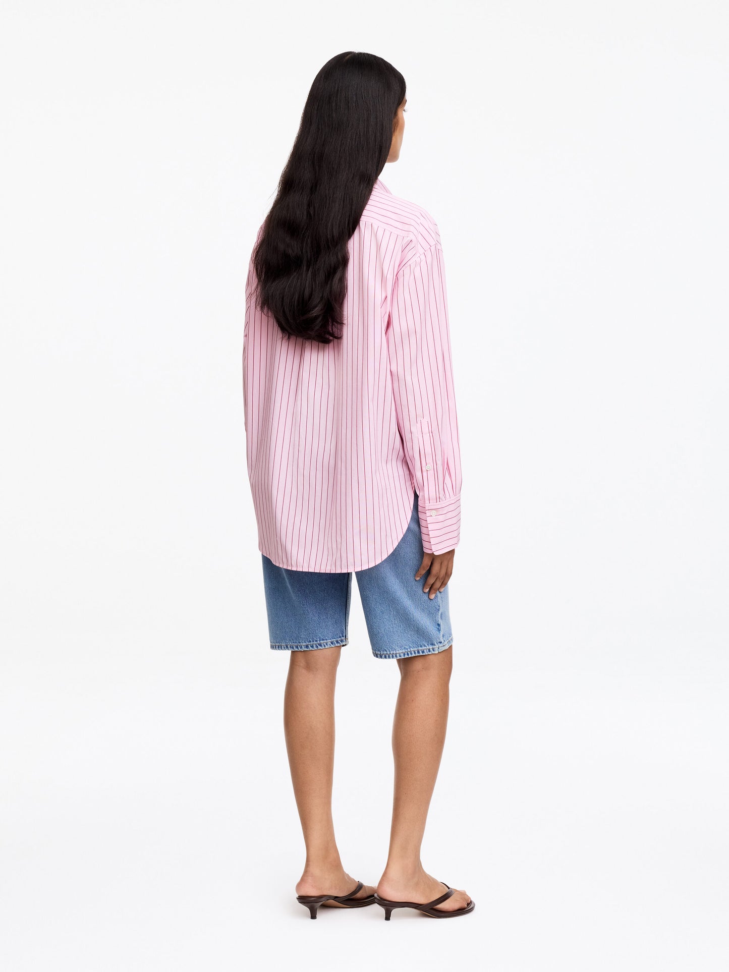Relaxed-Fit Poplin Shirt - Pink - Image 3