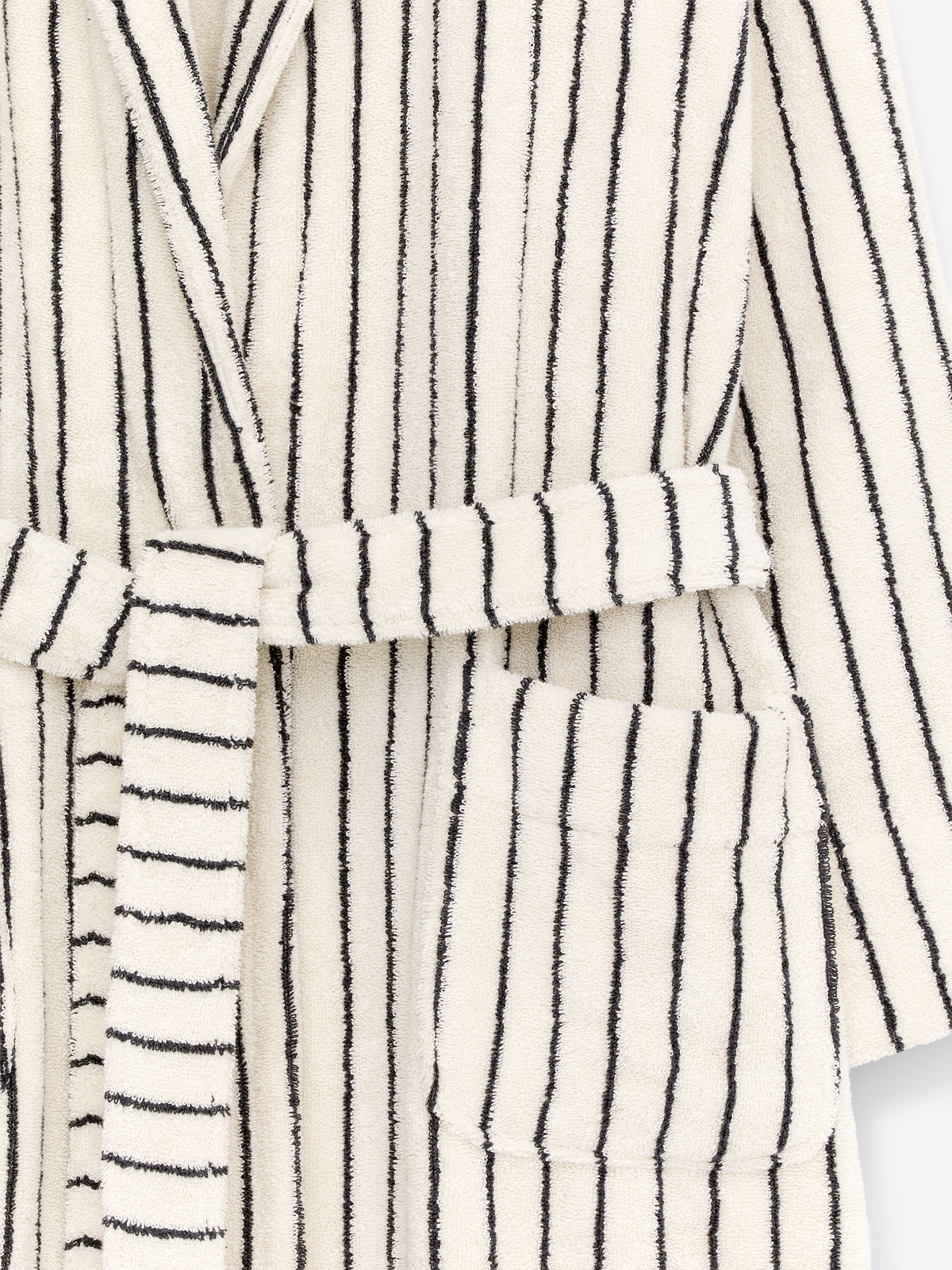 Unisex Cotton Terry Bathrobe - White - Image 10