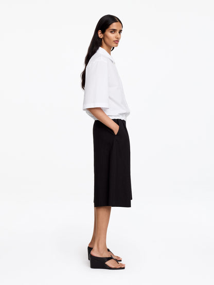 Cotton Short-Sleeve Shirt - White - Image 2