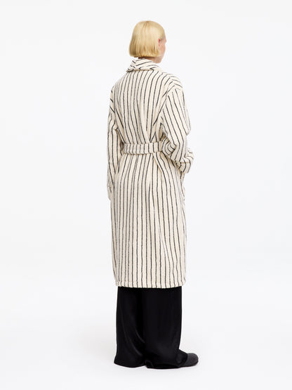 Unisex Cotton Terry Bathrobe - White - Image 6