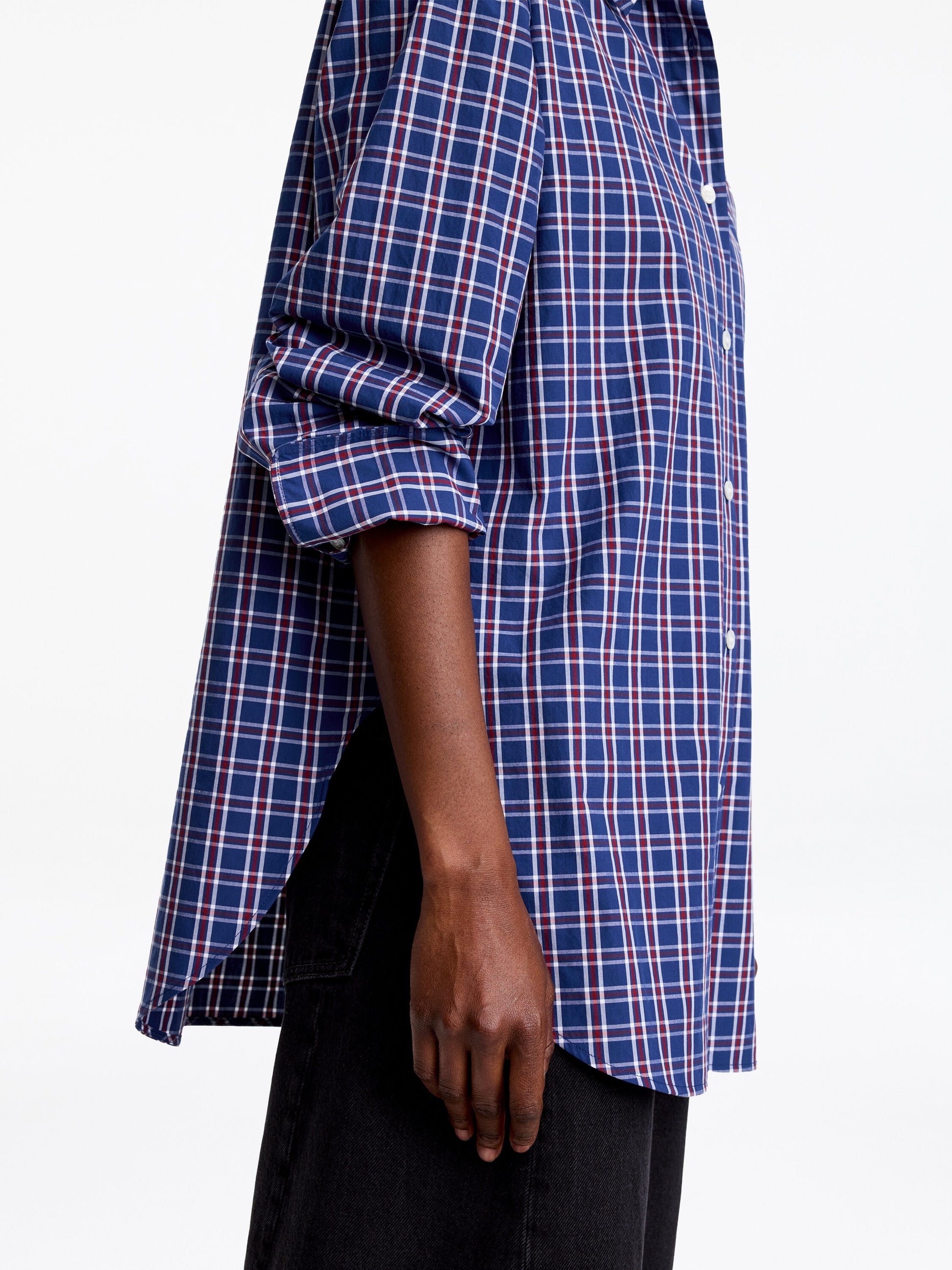 Relaxed-Fit Poplin Shirt - Blue - Image 4