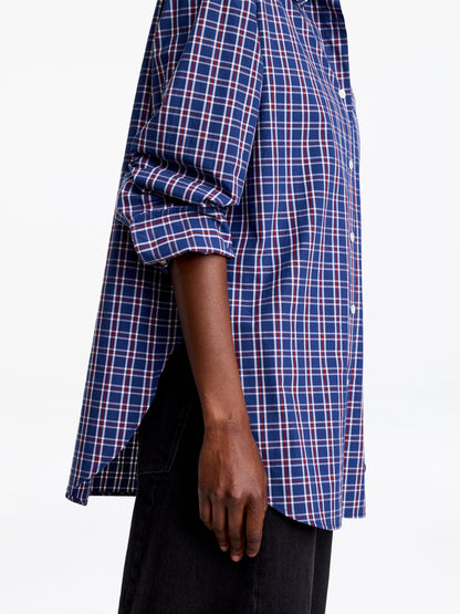 Relaxed-Fit Poplin Shirt - Blue - Image 4