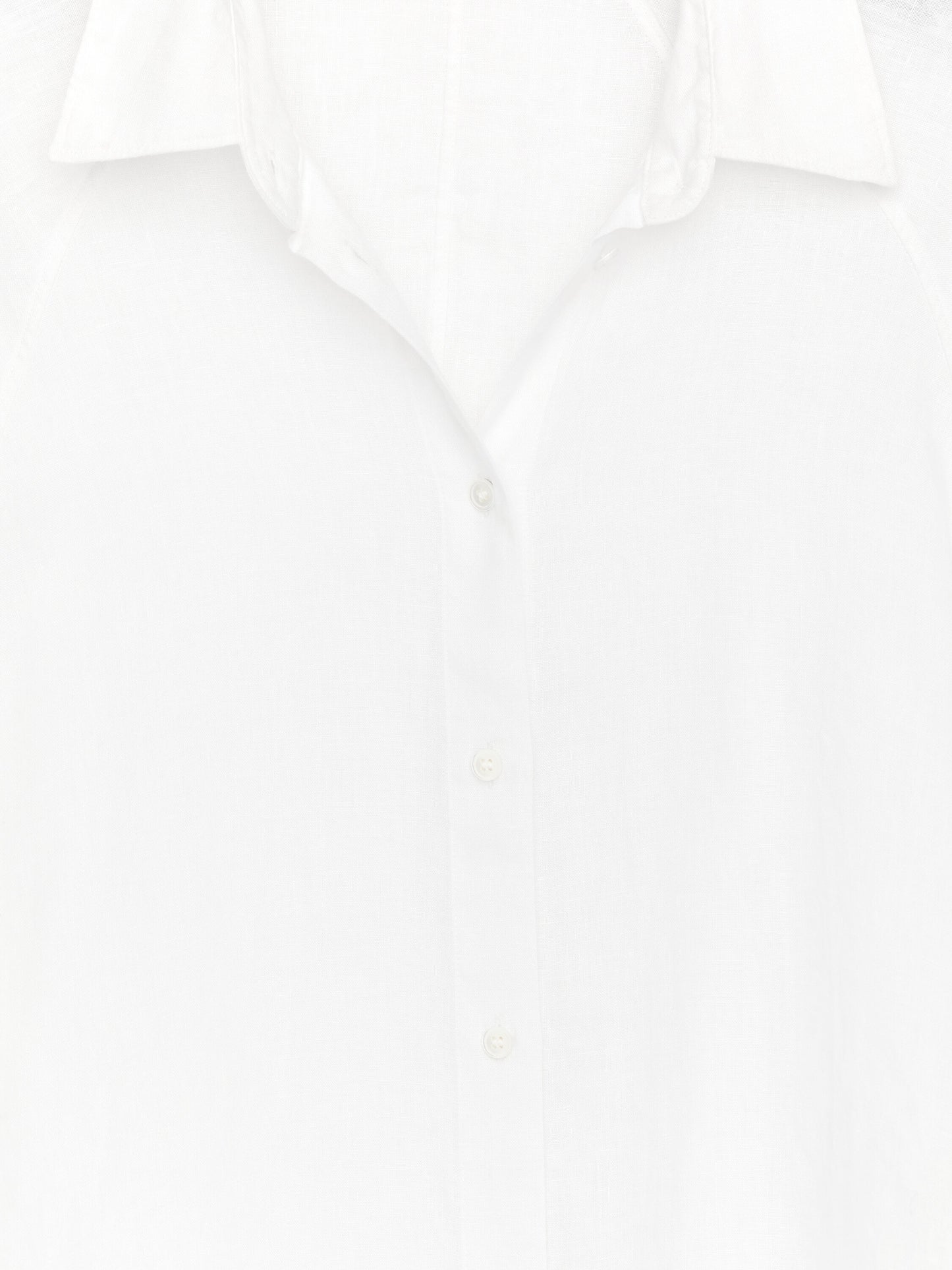 Relaxed Linen Shirt - White - Image 6