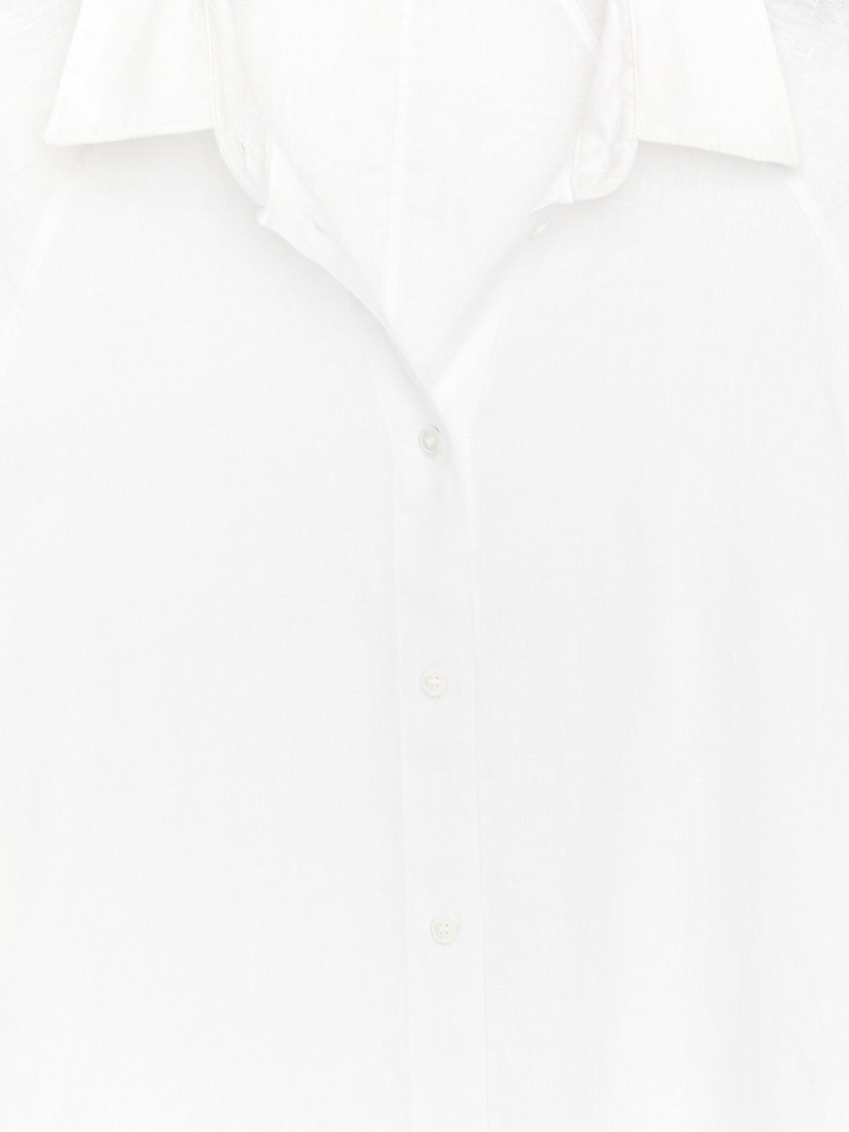Relaxed Linen Shirt - White - Image 6